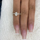 Radianté Ring 1.5 ct TCW , Solid Gold 14k