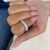 Diamond Eternity Ring 3.3 ct White Gold