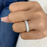 Diamond Eternity Ring 3.3 ct White Gold
