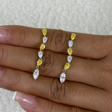 Diamond Stud Earrings 2.2 ct Yellow Gold