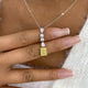 Diamond Pendant Necklace 3.8 ct White Gold
