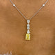 Diamond Pendant Necklace 3.8 ct White Gold
