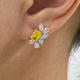 Diamond Stud Earrings 3.2 ct Yellow Gold
