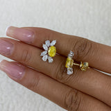 Diamond Stud Earrings 3.2 ct Yellow Gold