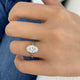 Silvara Ring 2 ct TCW , Solid Gold 14k