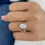 Silvara Ring 2 ct TCW , Solid Gold 14k