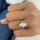 Marqessa Ring 2 ct TCW , Solid Gold 14k