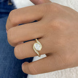 Bezel Ring Ring 0.7ct TCW, 14K Gold