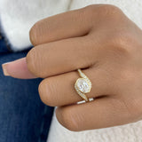 Bezel Ring Ring 0.7ct TCW, 14K Gold