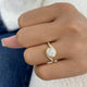 Bezel Ring Ring 0.7ct TCW, 14K Gold