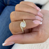 Bezel Ring Ring 0.7ct TCW, 14K Gold