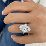 Zyvella Ring 5.7 ct TCW , Solid Gold 14k