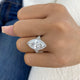 Zyvella Ring 5.7 ct TCW , Solid Gold 14k