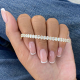 Diamond Bangle Bracelet 8.1 ct Yellow Gold