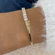 Diamond Bangle Bracelet 8.1 ct Yellow Gold