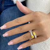 Diamond Band Ring 3.3 ct White Gold