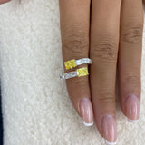 Diamond Band Ring 3.3 ct White Gold