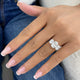 Anavey Ring 3.5 ct TCW , Solid Gold 14k