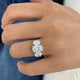 Anavey Ring 3.5 ct TCW , Solid Gold 14k