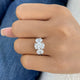 Anavey Ring 3.5 ct TCW , Solid Gold 14k