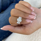 Anavey Ring 3.5 ct TCW , Solid Gold 14k