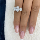 Anavey Ring 3.5 ct TCW , Solid Gold 14k