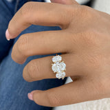 Heiré Ring 3.5 ct TCW , Solid Gold 14k