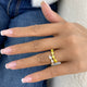 Diamond Band Ring 1.7 ct Yellow Gold