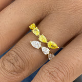 Diamond Band Ring 1.7 ct Yellow Gold