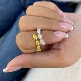 Diamond Band Ring 1.7 ct Yellow Gold