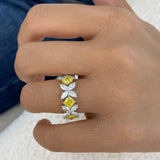 Diamond Band Ring 5.7 ct White Gold