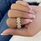 Diamond Band Ring 5.7 ct White Gold