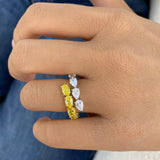 Diamond Band Ring 3.5 ct White Gold