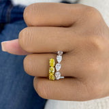 Diamond Band Ring 3.5 ct White Gold