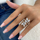 Cluster Ring Ring 3.2ct TCW, 14K Gold