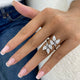 Cluster Ring Ring 3.2ct TCW, 14K Gold