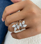 Cluster Ring Ring 3.2ct TCW, 14K Gold