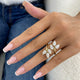 Cluster Ring Ring 3.3ct TCW, 14K Gold