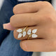 Cluster Ring Ring 3.3ct TCW, 14K Gold