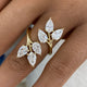 Diamond Cluster Ring 3.3 ct Yellow Gold