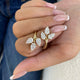 Cluster Ring Ring 3.3ct TCW, 14K Gold