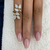 Cluster Ring Ring 3.3ct TCW, 14K Gold