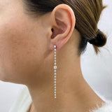 Diamond Drop Earrings 2.2 ct White Gold