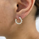 Diamond Hoop Earrings 1.9 ct Yellow Gold
