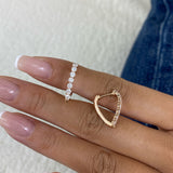 Diamond Hoop Earrings 0.8 ct Rose Gold