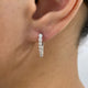 Diamond Hoop Earrings 0.7 ct White Gold