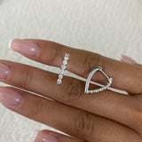 Diamond Hoop Earrings 0.7 ct White Gold