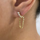 Diamond Threader Earrings 1.2 ct Yellow Gold