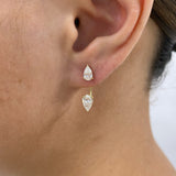 Diamond Jacket Earrings 1.8 ct Yellow Gold