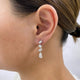 Diamond Dangle Earrings 4 ct White Gold